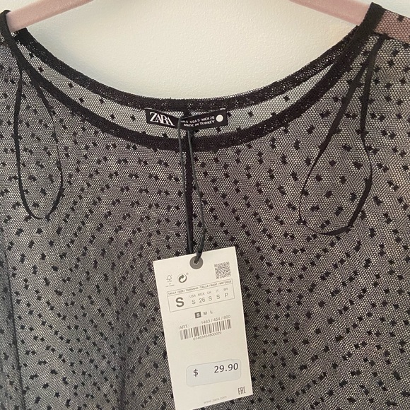 Zara Mesh Flowy Top - Picture 3 of 3